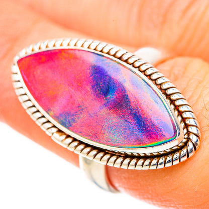 Aura Opal Rings handcrafted by Ana Silver Co - RING129015