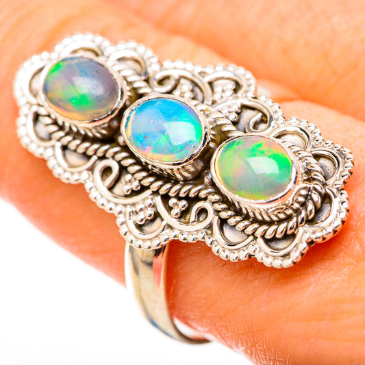 Ethiopian Opal Rings handcrafted by Ana Silver Co - RING129017