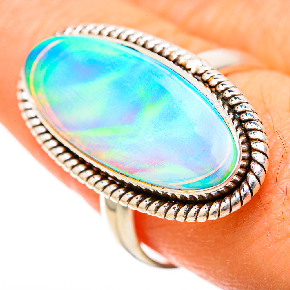 Aura Opal Rings handcrafted by Ana Silver Co - RING129018