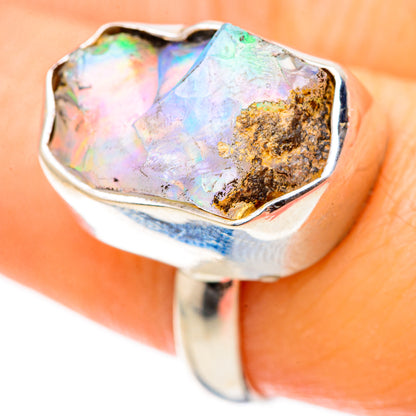 Ethiopian Opal Rings handcrafted by Ana Silver Co - RING129019