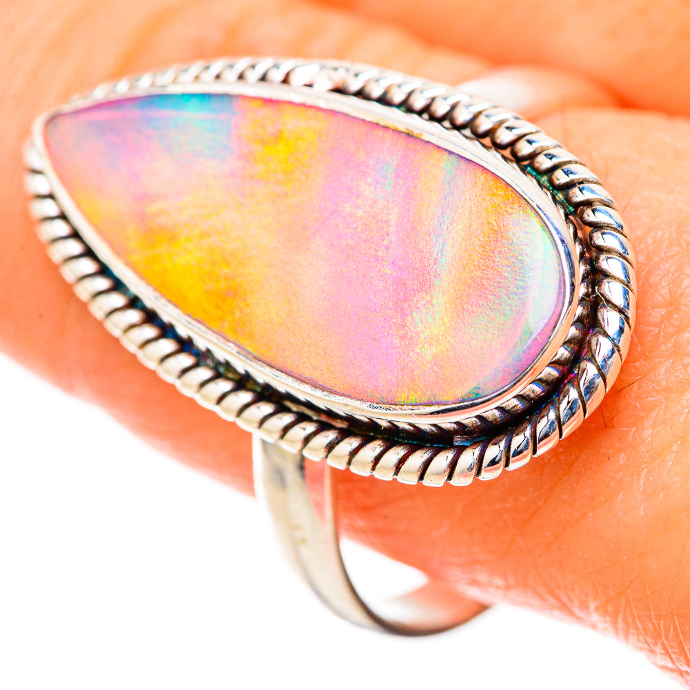 Aura Opal Rings handcrafted by Ana Silver Co - RING129029