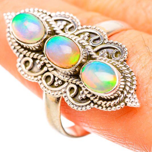 Ethiopian Opal Rings handcrafted by Ana Silver Co - RING129031