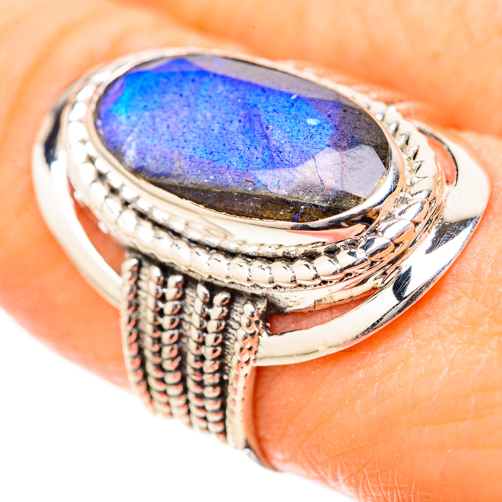 Labradorite Rings handcrafted by Ana Silver Co - RING129032