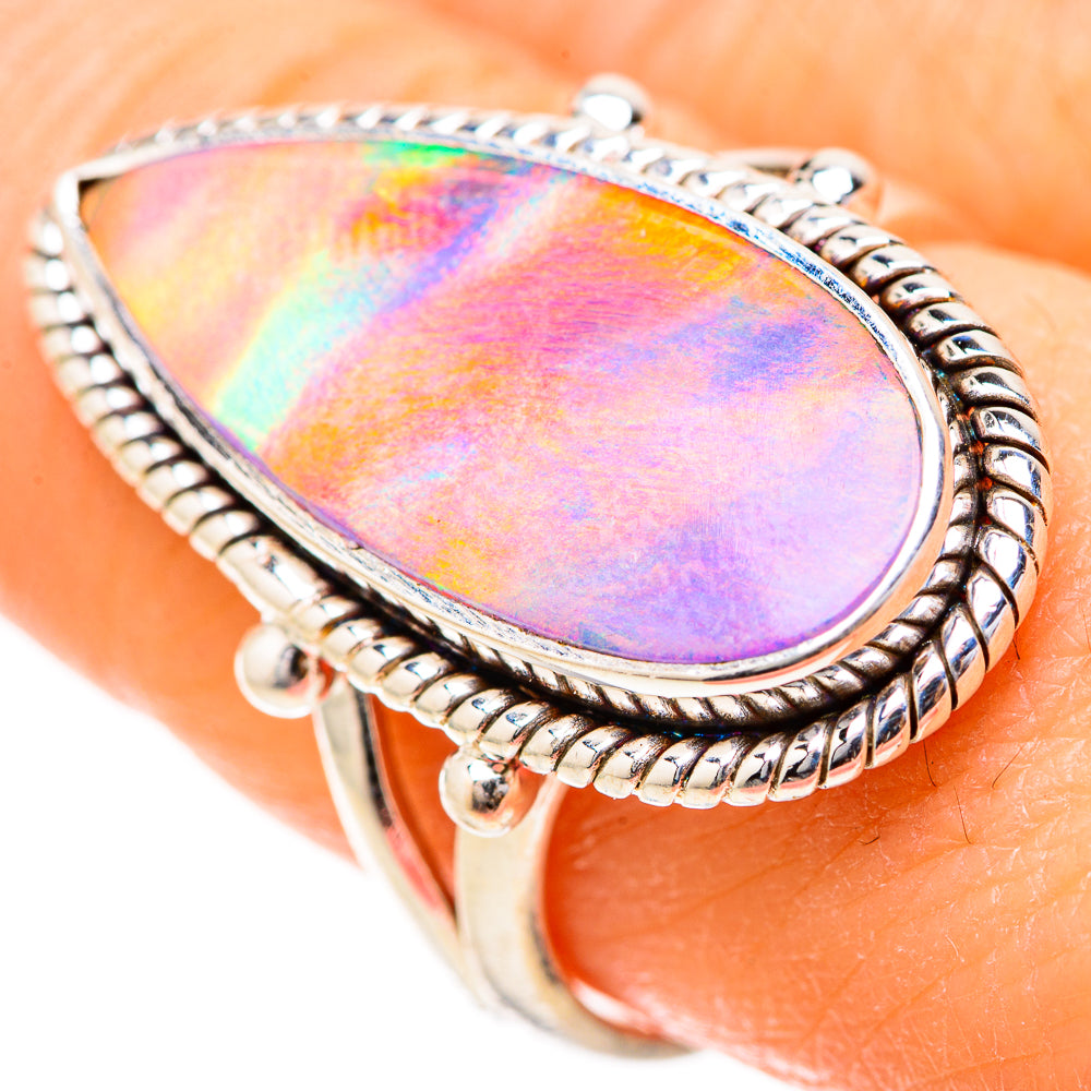 Aura Opal Rings handcrafted by Ana Silver Co - RING129041