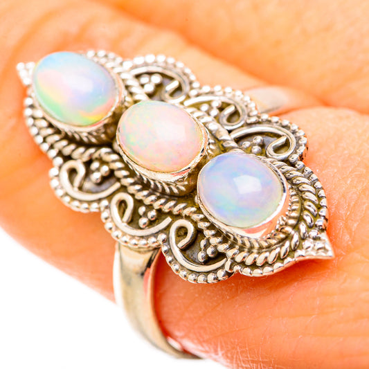 Ethiopian Opal Rings handcrafted by Ana Silver Co - RING129042