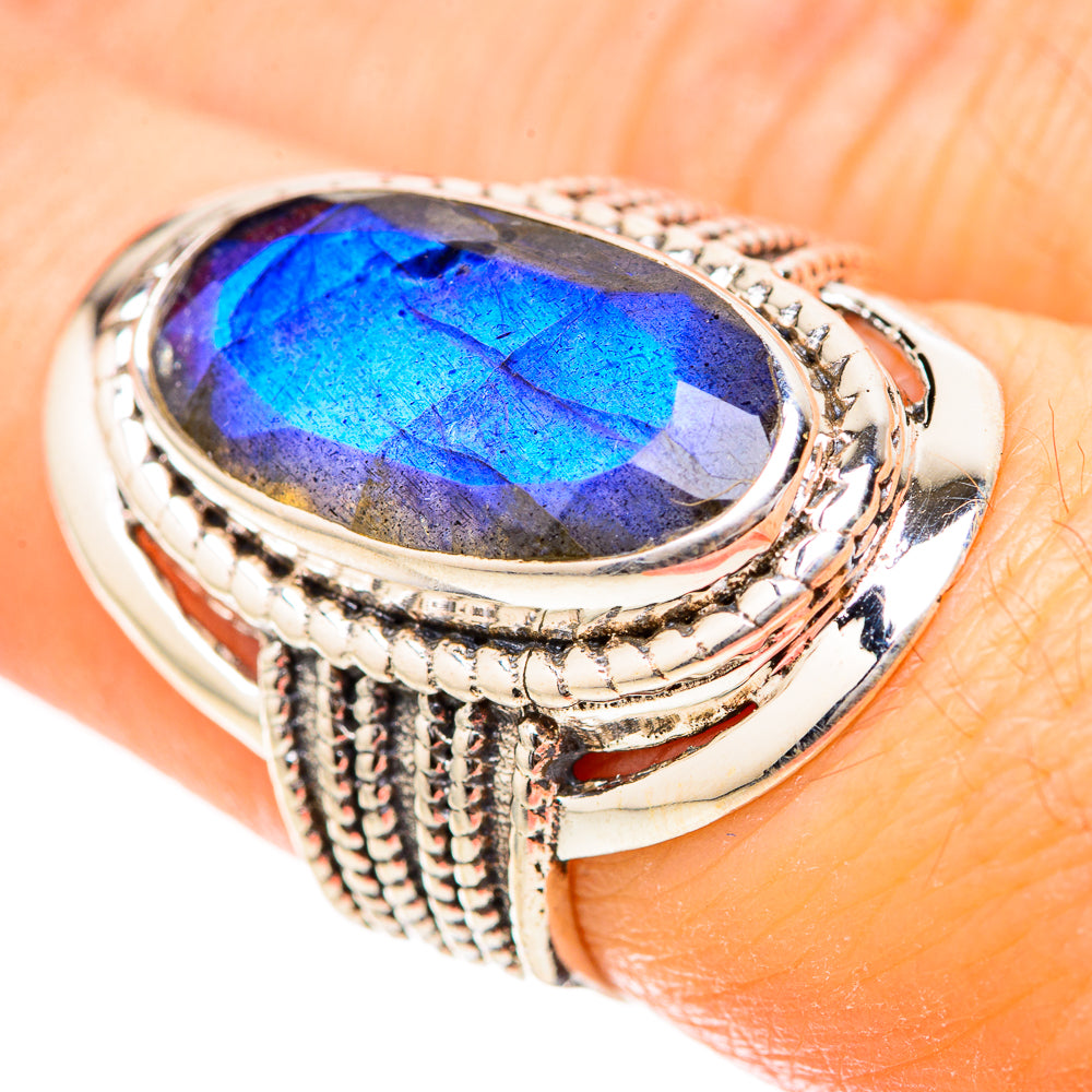 Labradorite Rings handcrafted by Ana Silver Co - RING129045