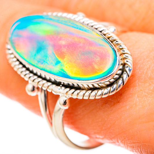 Aura Opal Rings handcrafted by Ana Silver Co - RING129051