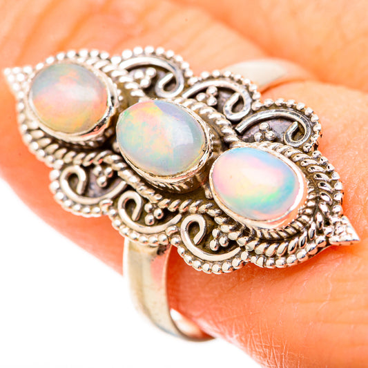 Ethiopian Opal Rings handcrafted by Ana Silver Co - RING129052