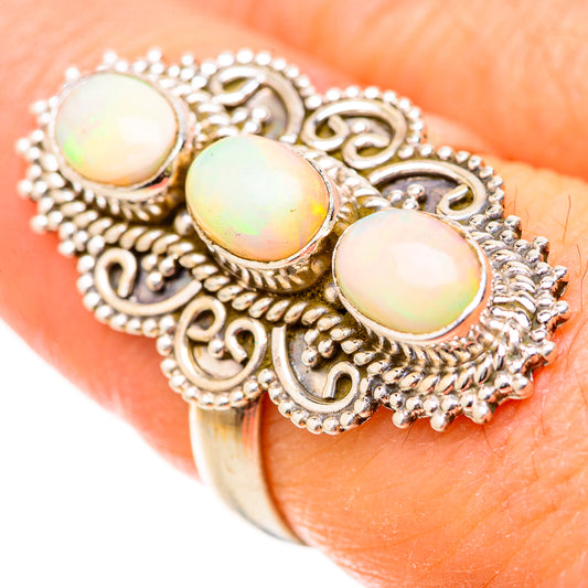 Ethiopian Opal Rings handcrafted by Ana Silver Co - RING129053