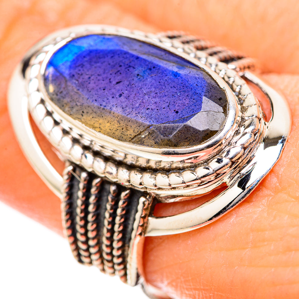 Labradorite Rings handcrafted by Ana Silver Co - RING129054