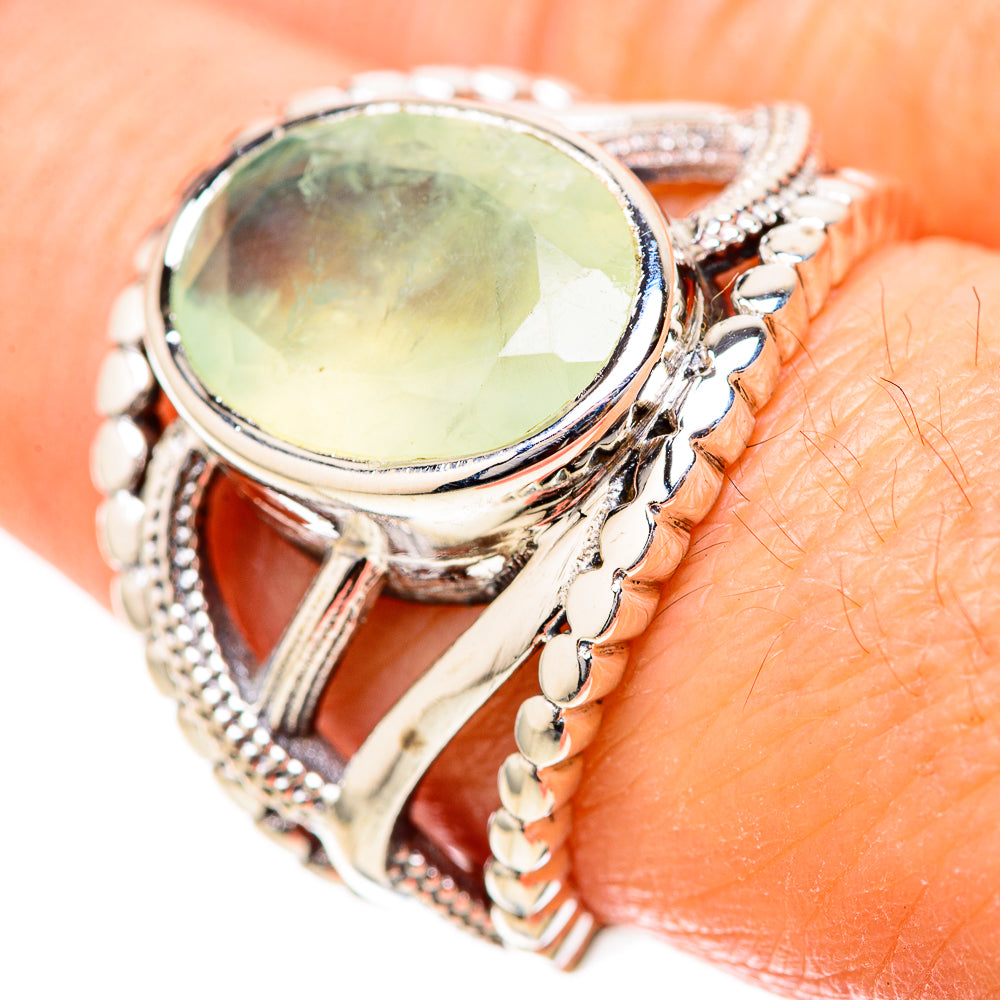 Prehnite Rings handcrafted by Ana Silver Co - RING129058