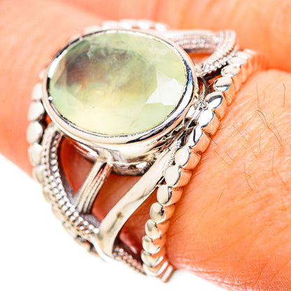 Prehnite Rings handcrafted by Ana Silver Co - RING129058