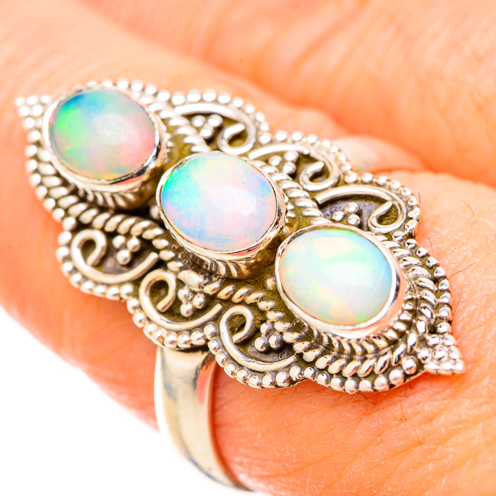 Aura Opal Rings handcrafted by Ana Silver Co - RING129060
