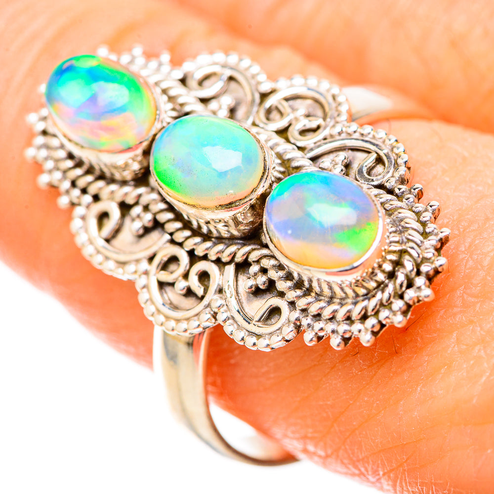 Aura Opal Rings handcrafted by Ana Silver Co - RING129061