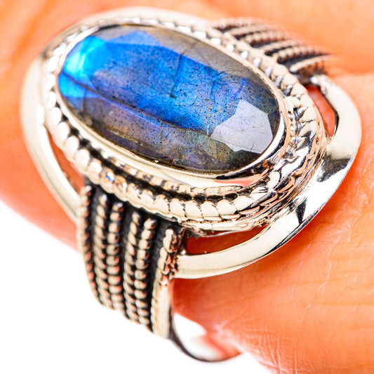 Labradorite Rings handcrafted by Ana Silver Co - RING129062