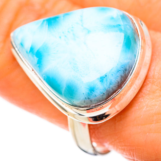 Larimar Rings handcrafted by Ana Silver Co - RING129063