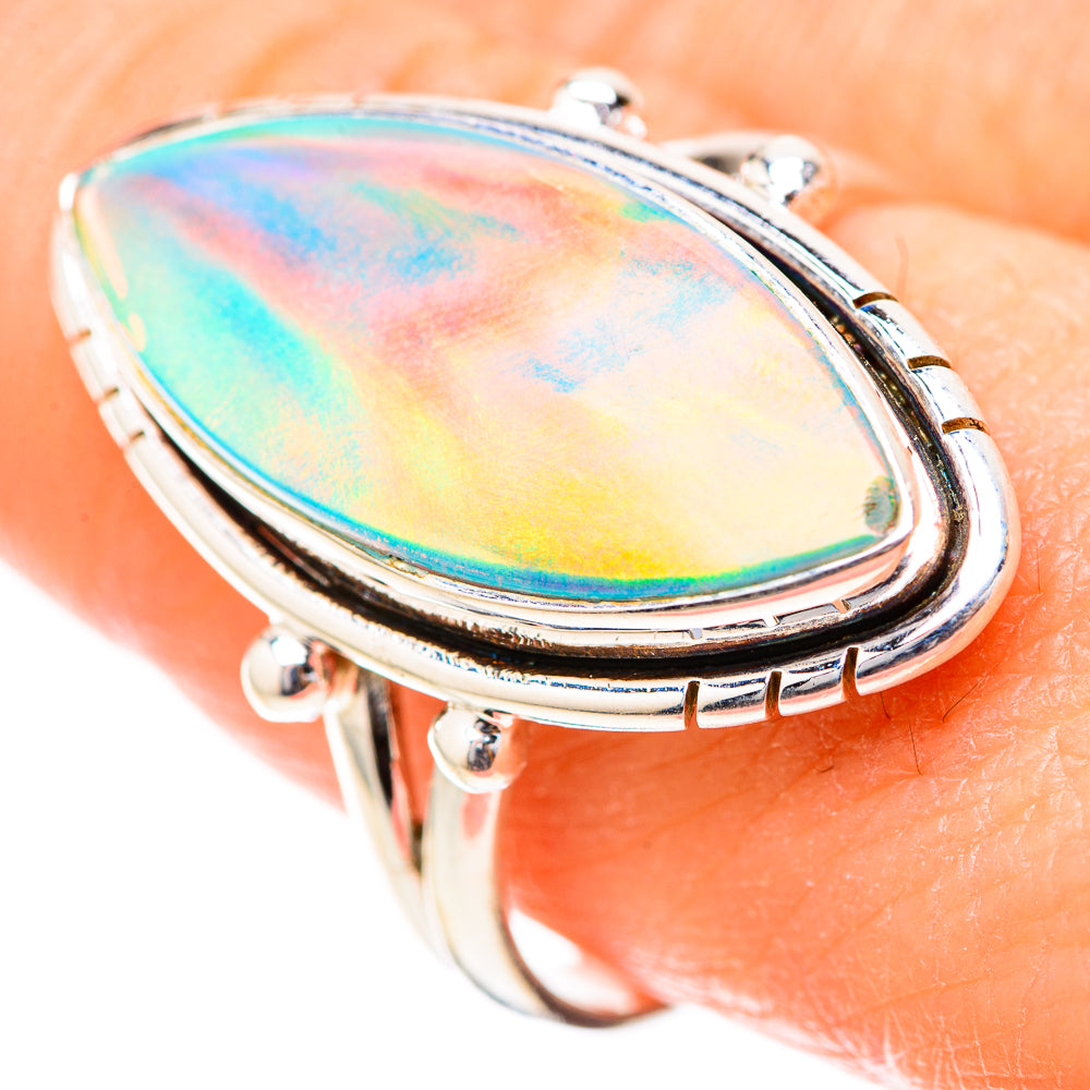 Aura Opal Rings handcrafted by Ana Silver Co - RING129068