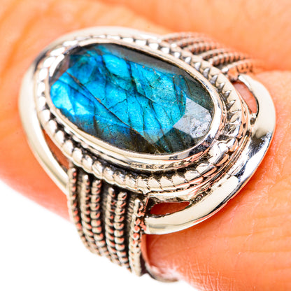 Labradorite Rings handcrafted by Ana Silver Co - RING129071