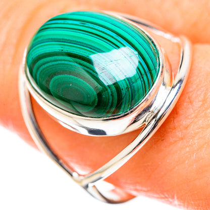 Malachite Rings handcrafted by Ana Silver Co - RING129074