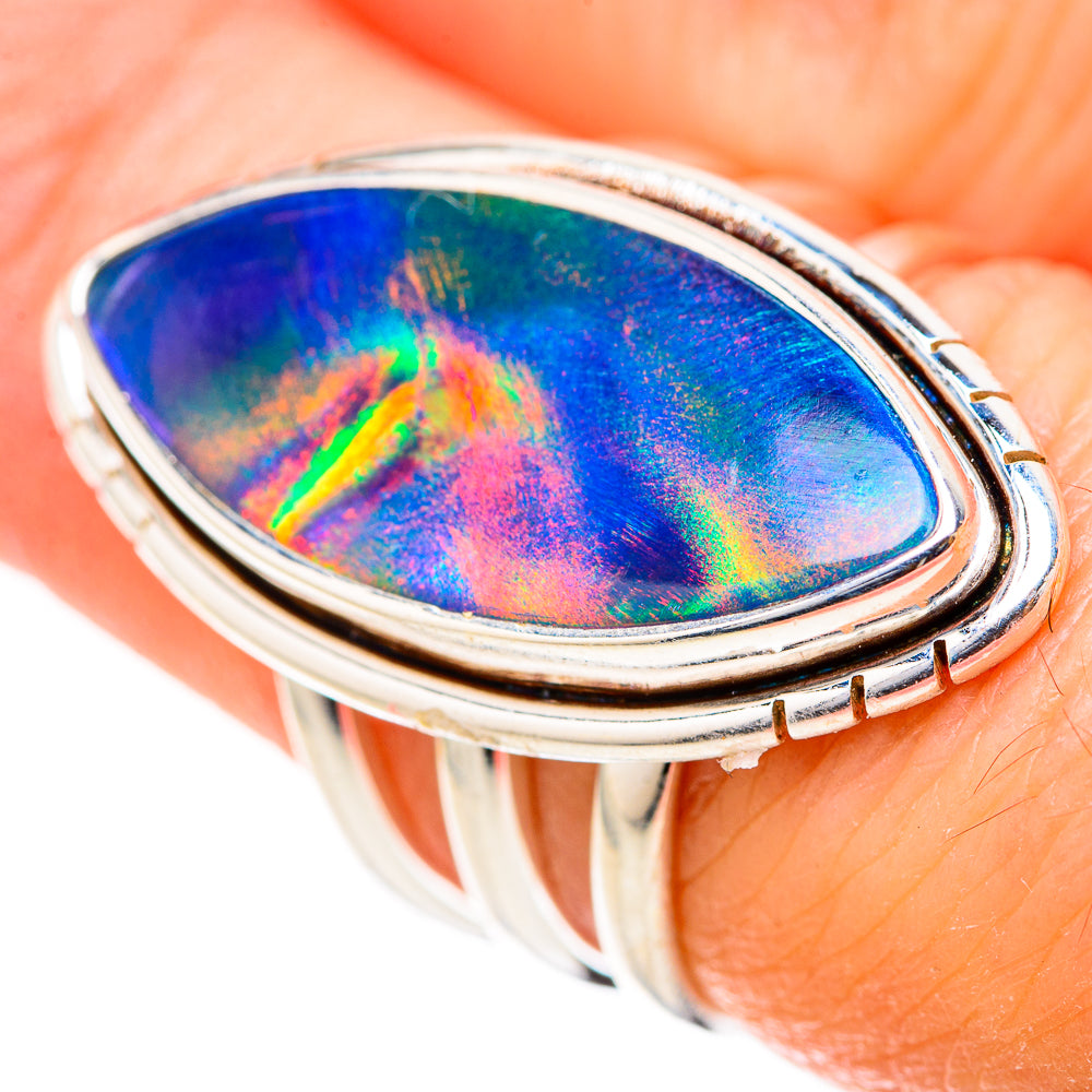 Aura Opal Rings handcrafted by Ana Silver Co - RING129076
