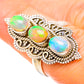 Ethiopian Opal Rings handcrafted by Ana Silver Co - RING129077