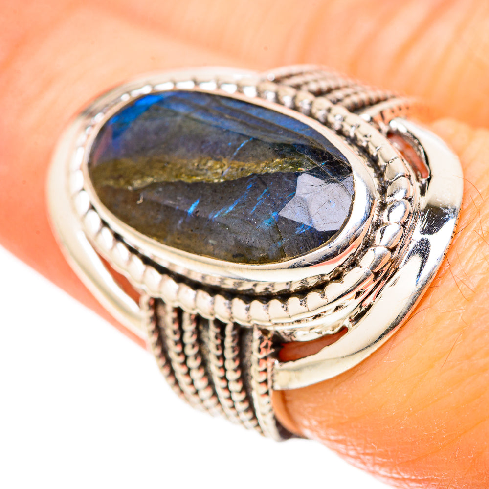 Labradorite Rings handcrafted by Ana Silver Co - RING129079