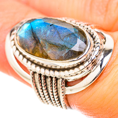 Labradorite Rings handcrafted by Ana Silver Co - RING129083