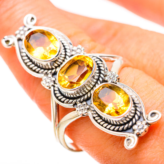 Citrine Rings handcrafted by Ana Silver Co - RING129091