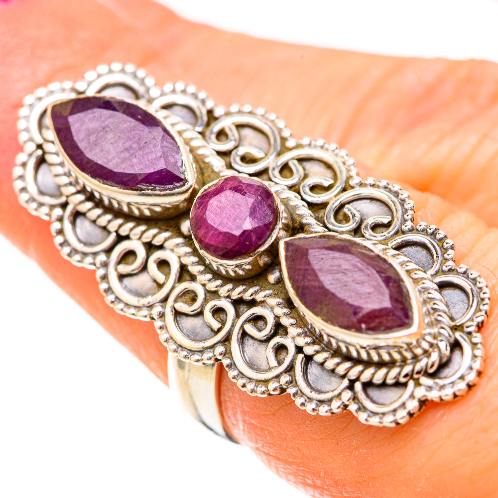 Red Sillimanite Rings handcrafted by Ana Silver Co - RING129092
