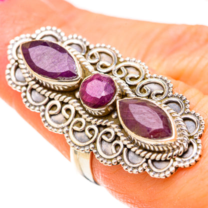 Red Sillimanite Rings handcrafted by Ana Silver Co - RING129092