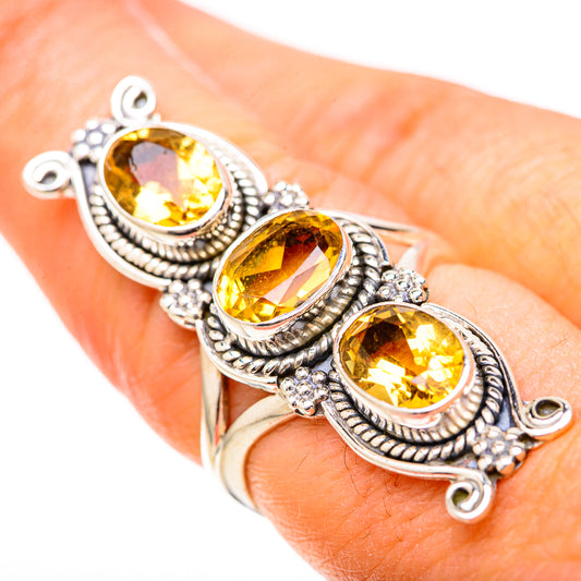 Citrine Rings handcrafted by Ana Silver Co - RING129098