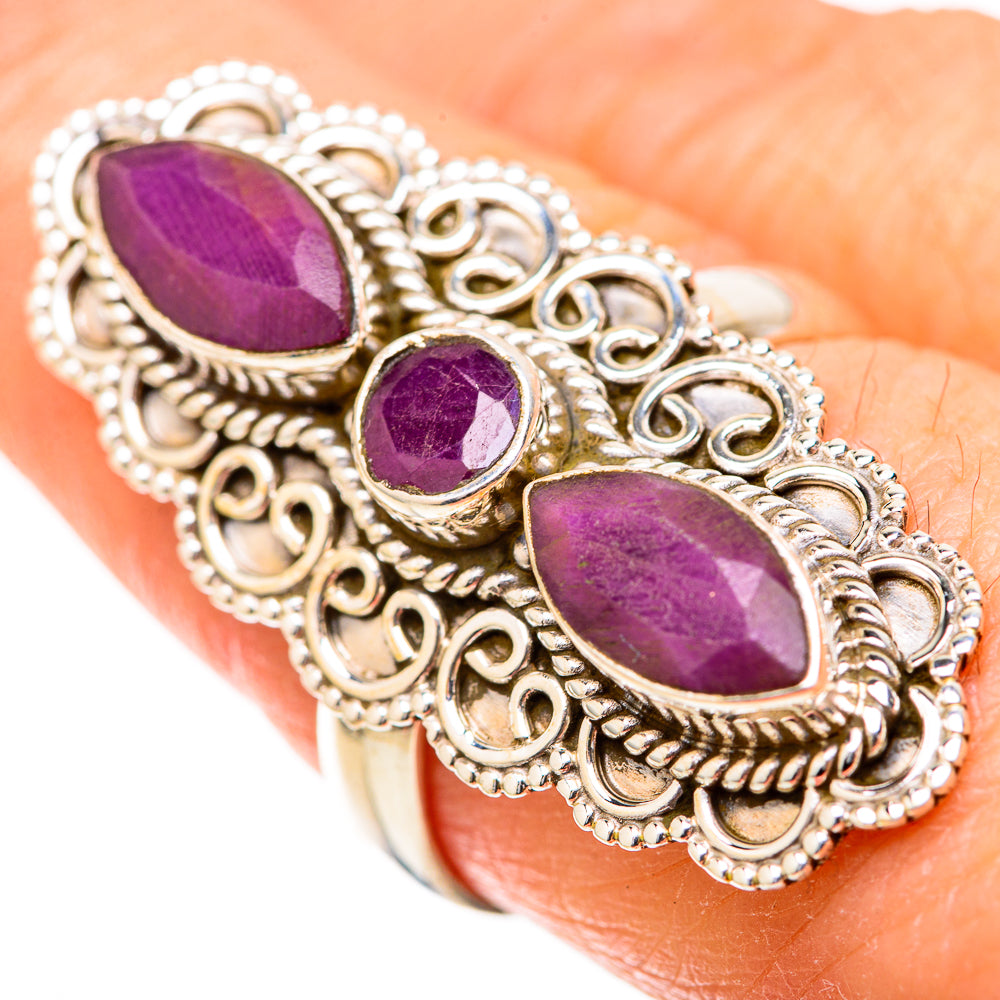 Red Sillimanite Rings handcrafted by Ana Silver Co - RING129100