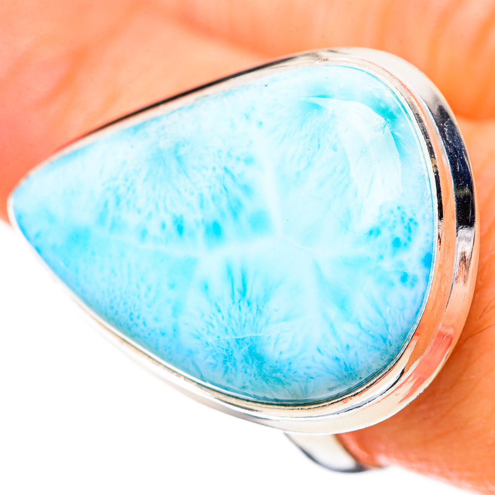 Larimar Rings handcrafted by Ana Silver Co - RING129104