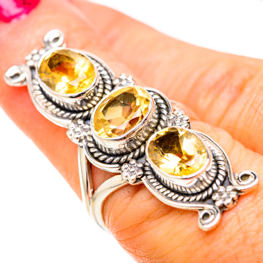 Citrine Rings handcrafted by Ana Silver Co - RING129107