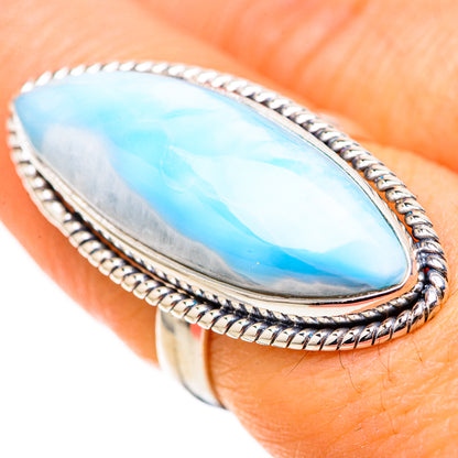 Larimar Rings handcrafted by Ana Silver Co - RING129113