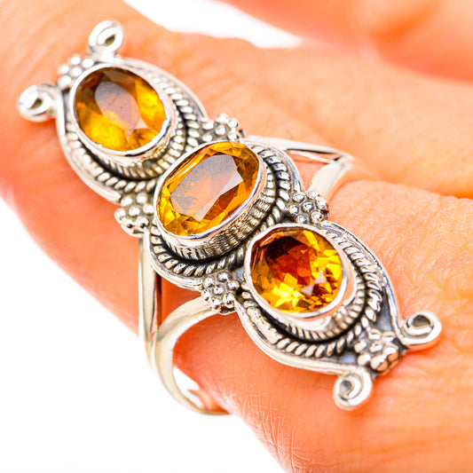 Citrine Rings handcrafted by Ana Silver Co - RING129115