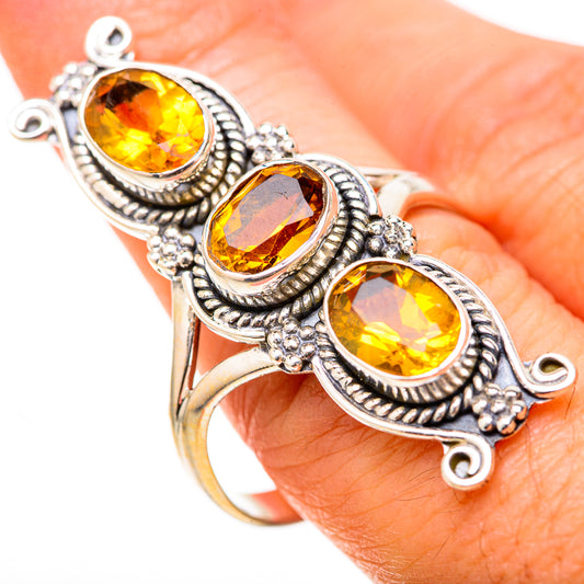 Citrine Rings handcrafted by Ana Silver Co - RING129116