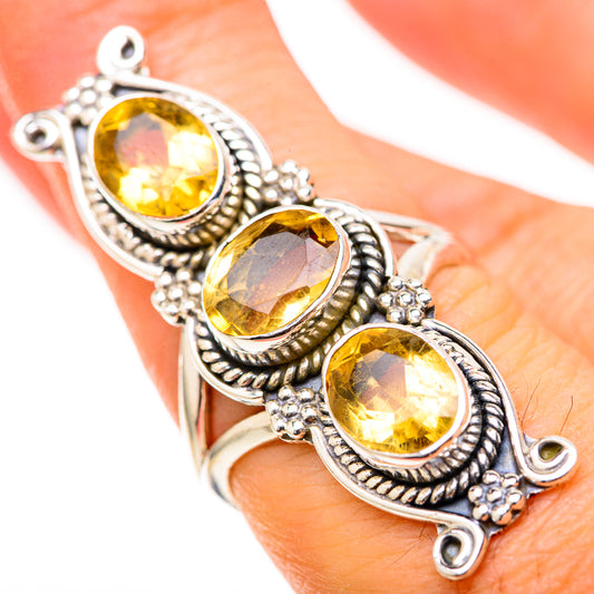Citrine Rings handcrafted by Ana Silver Co - RING129123