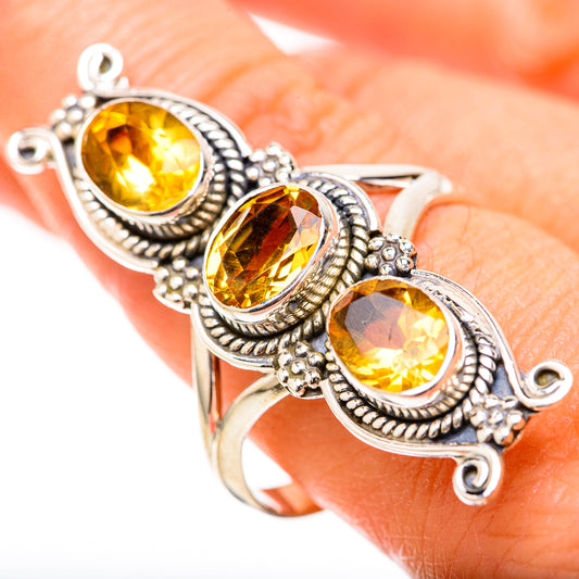Citrine Rings handcrafted by Ana Silver Co - RING129124