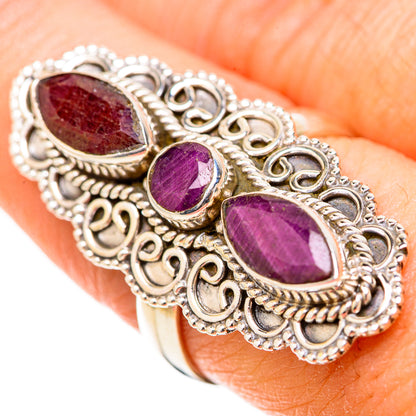 Red Sillimanite Rings handcrafted by Ana Silver Co - RING129125