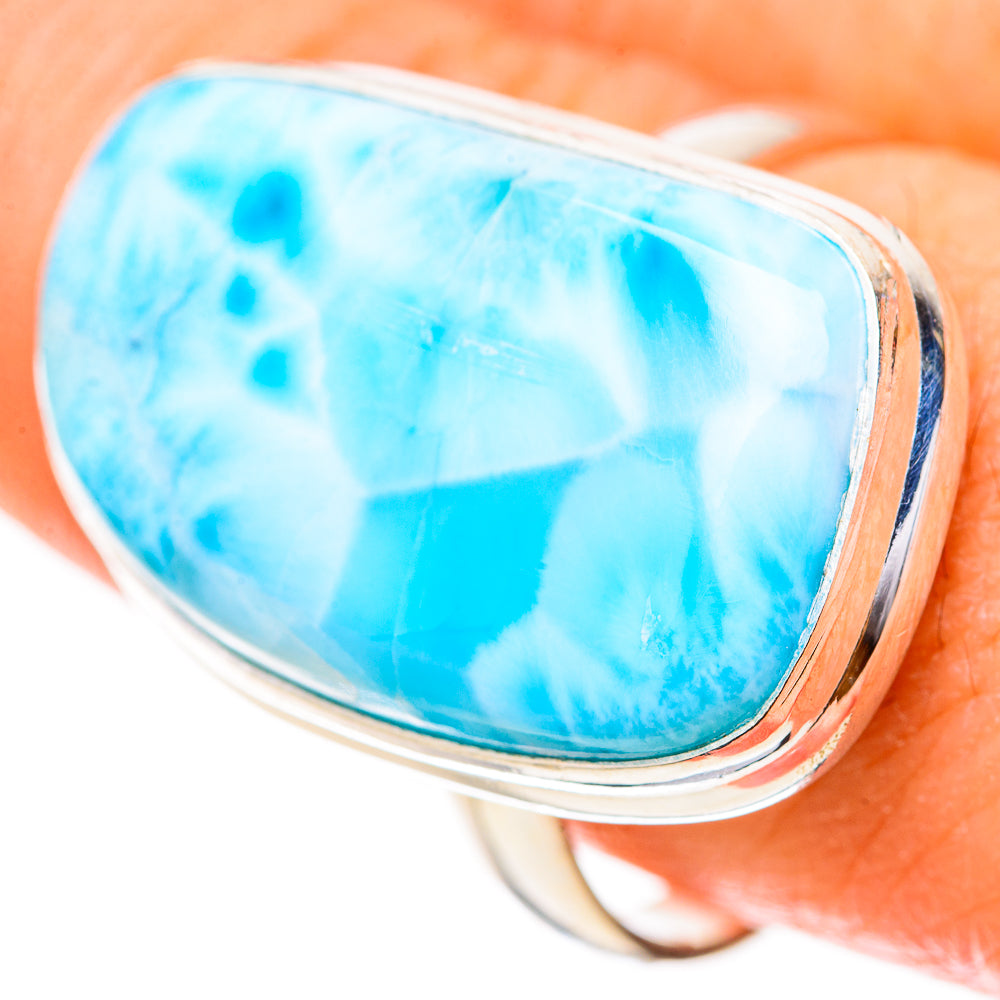 Larimar Rings handcrafted by Ana Silver Co - RING129128