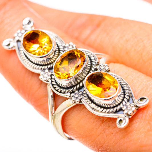 Citrine Rings handcrafted by Ana Silver Co - RING129130