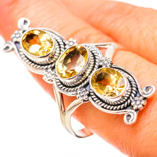 Citrine Rings handcrafted by Ana Silver Co - RING129131