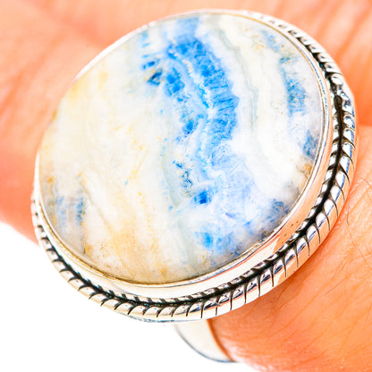 Blue Scheelite Rings handcrafted by Ana Silver Co - RING129136