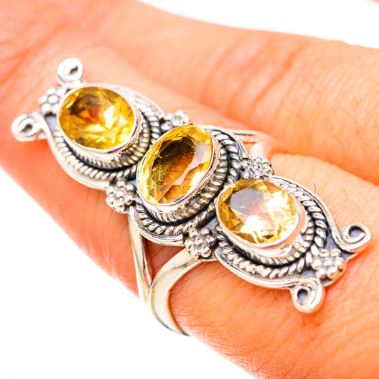 Citrine Rings handcrafted by Ana Silver Co - RING129138
