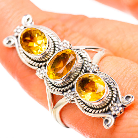 Citrine Rings handcrafted by Ana Silver Co - RING129139