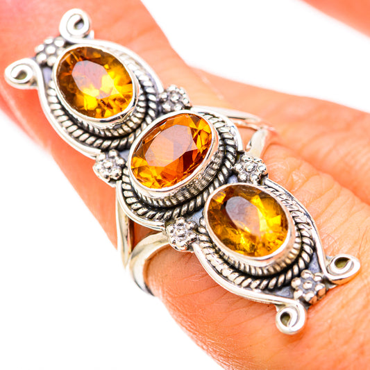 Citrine Rings handcrafted by Ana Silver Co - RING129142