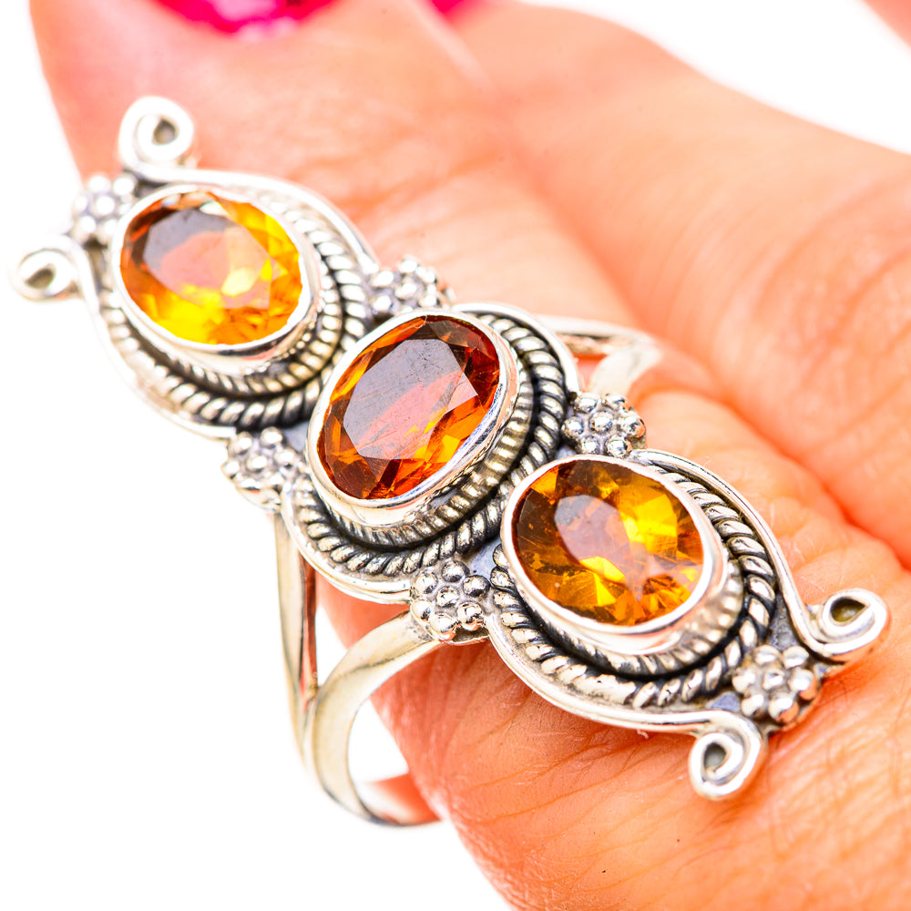Citrine Rings handcrafted by Ana Silver Co - RING129146