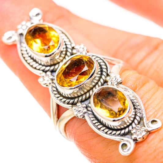 Citrine Rings handcrafted by Ana Silver Co - RING129148