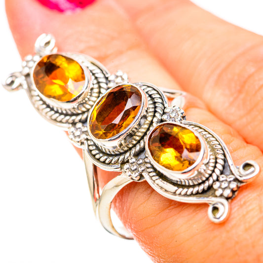 Citrine Rings handcrafted by Ana Silver Co - RING129149